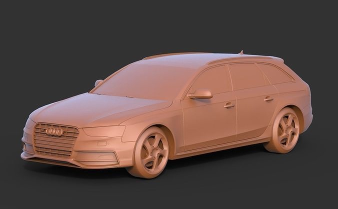 Audi S4 2013 3D print model