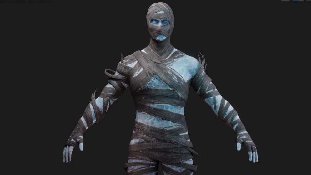 Polar Spectrophage Set Male Rigged Low-poly 3D model_6