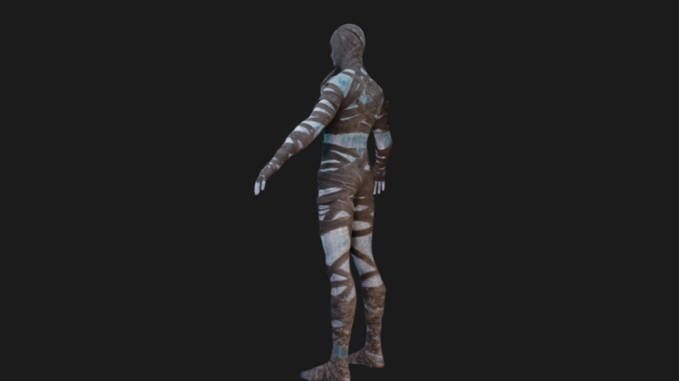 Polar Spectrophage Set Male Rigged Low-poly 3D model_2