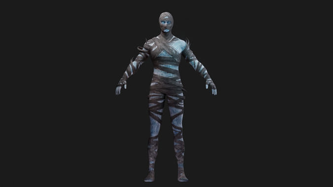 Polar Spectrophage Set Male Rigged Low-poly 3D model