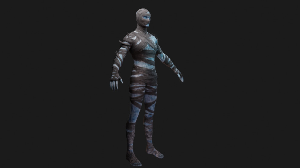 Polar Spectrophage Set Male Rigged Low-poly 3D model_5