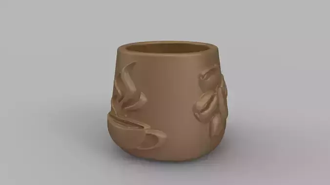 Coffee Bean Canister - Stylish 3D Printable Organizer 3D print model