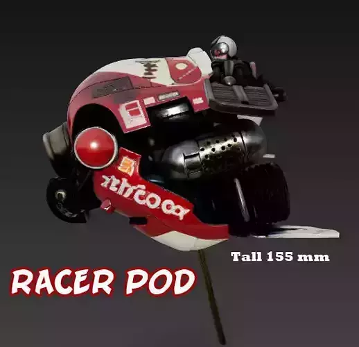 Racer Pod Sci Fi vintage vehicle