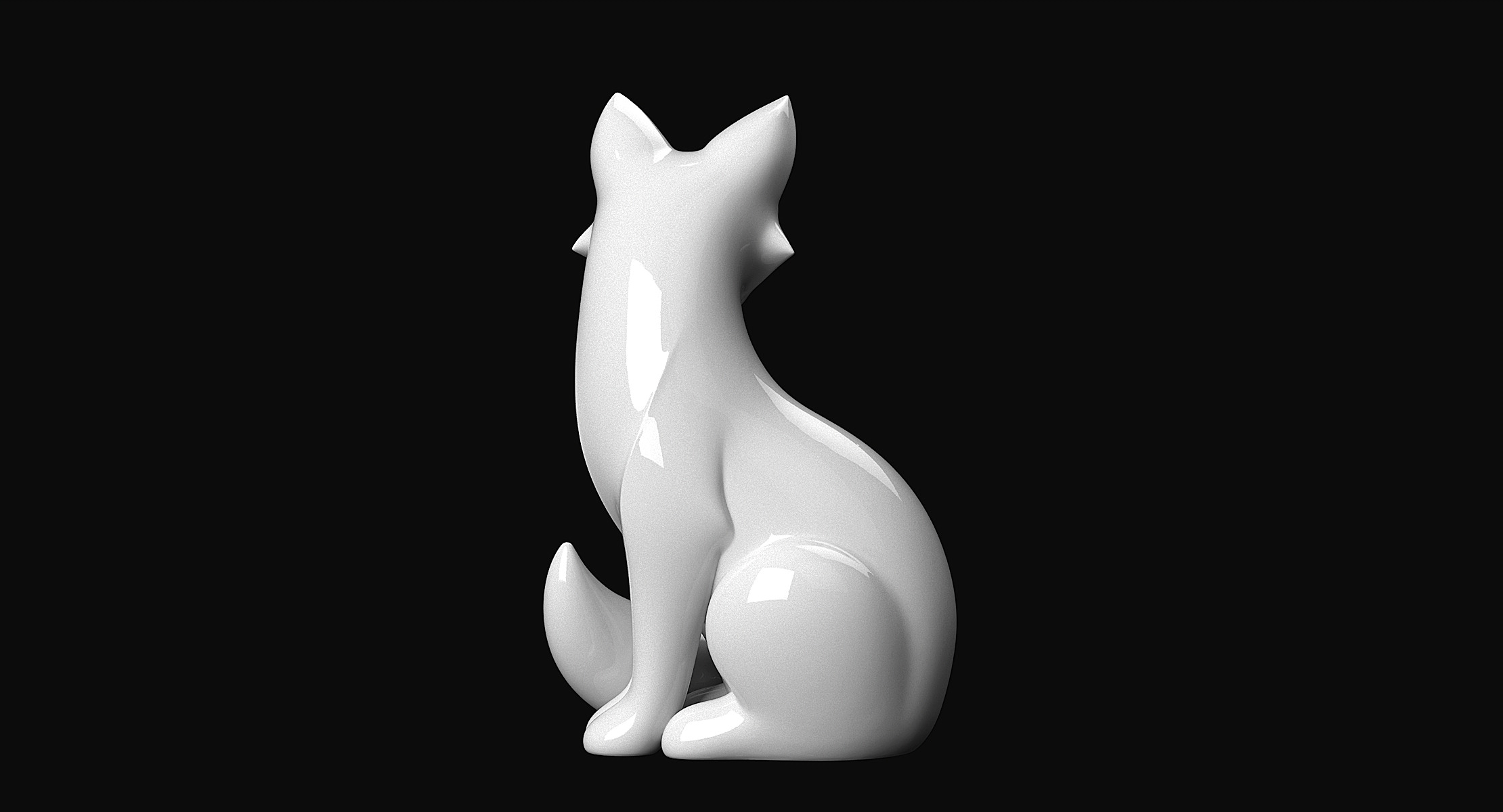 Fox Sculpture 3D print model_5