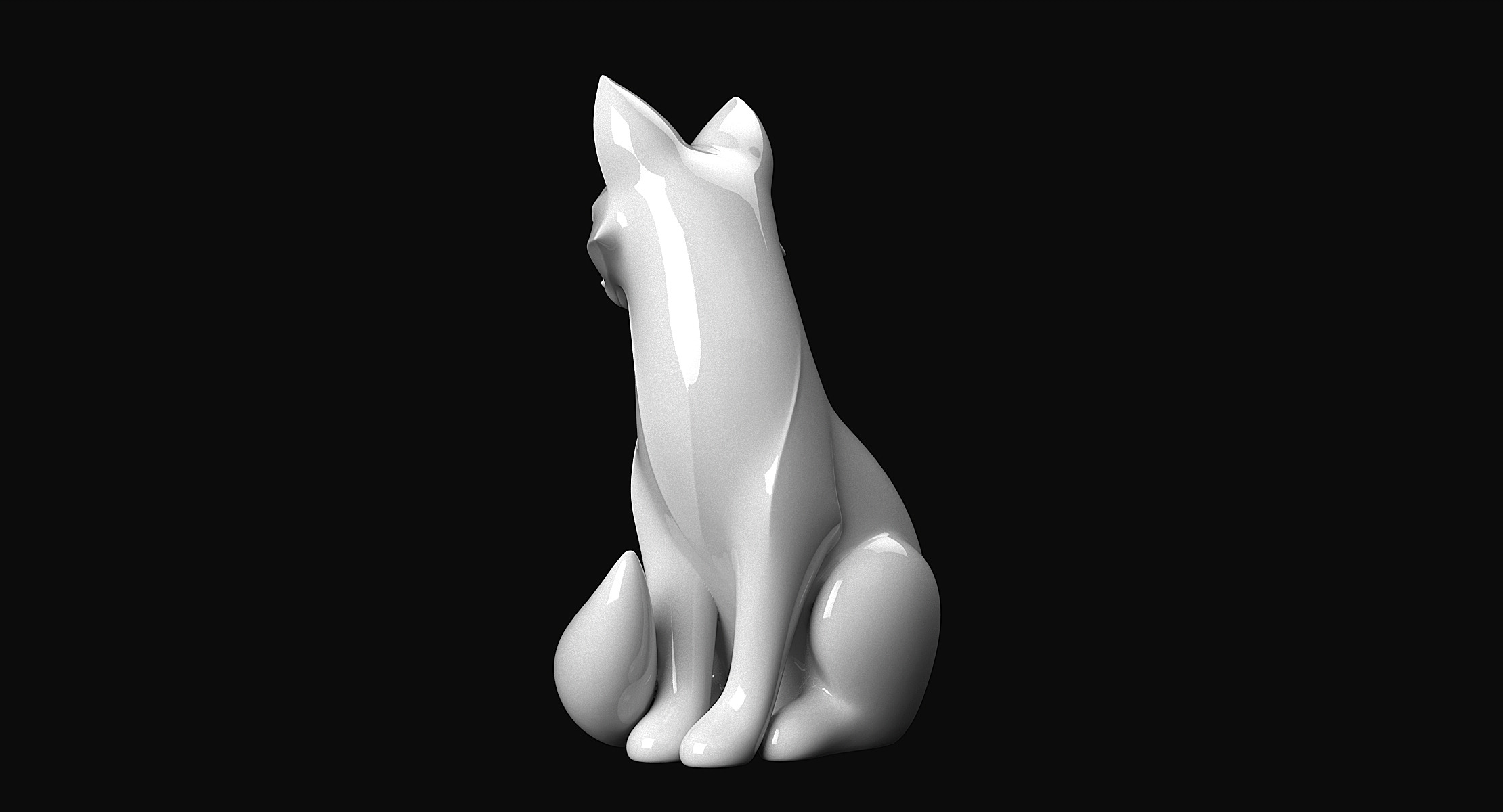 Fox Sculpture 3D print model_6
