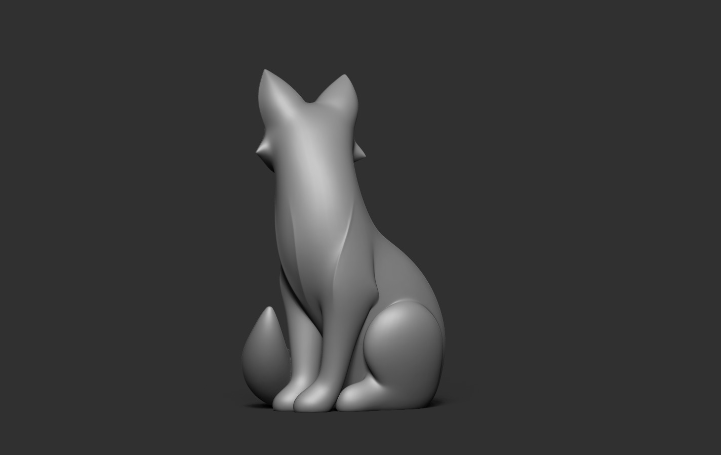 Fox Sculpture 3D print model_14