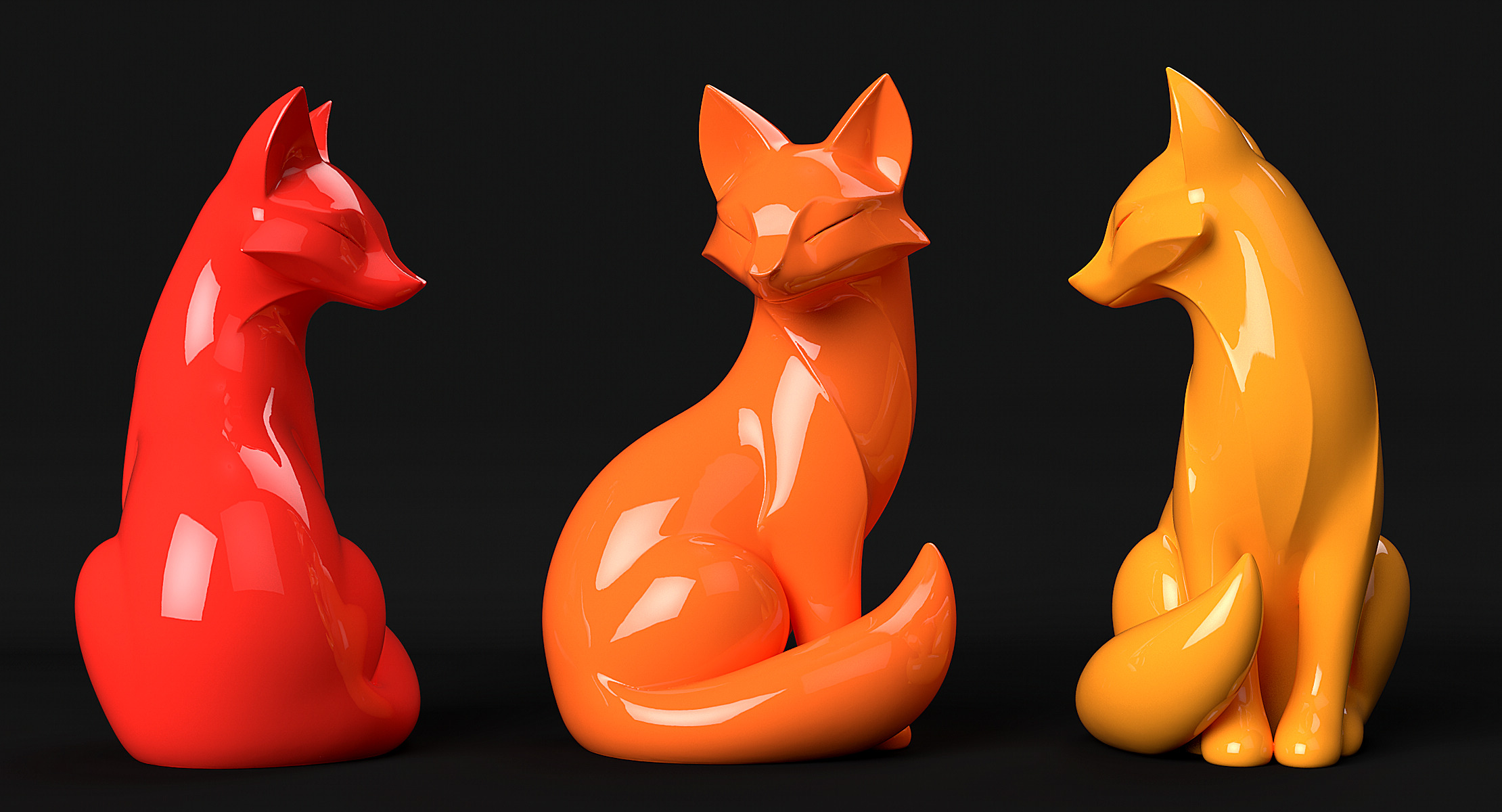 Fox Sculpture 3D print model_10