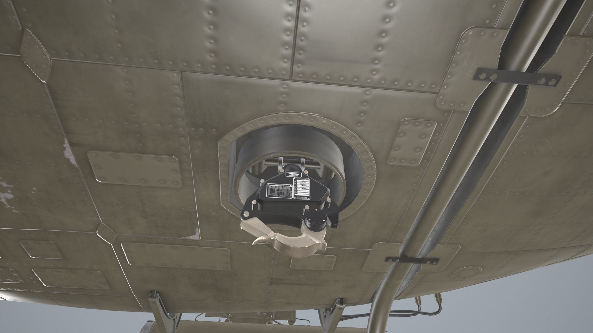 Bell UH-1C US Army 2 Static Low-poly 3D model_10