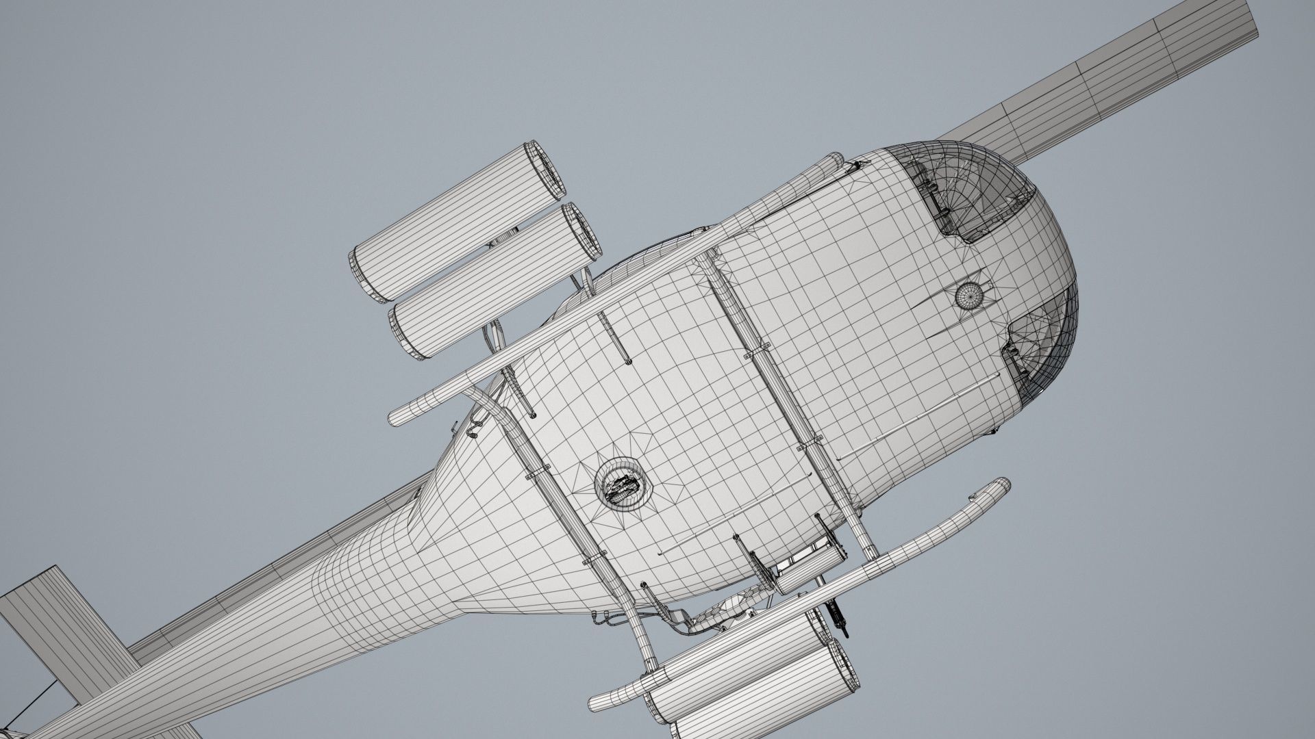 Bell UH-1C US Army 2 Static Low-poly 3D model_25