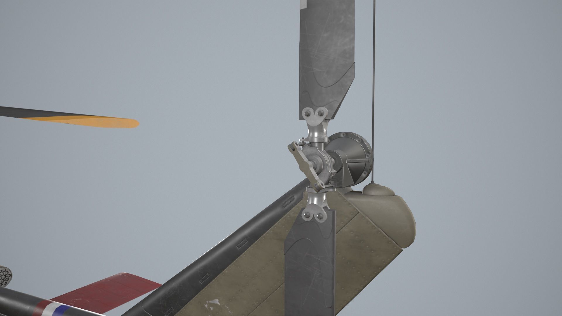 Bell UH-1C US Army 2 Static Low-poly 3D model_12