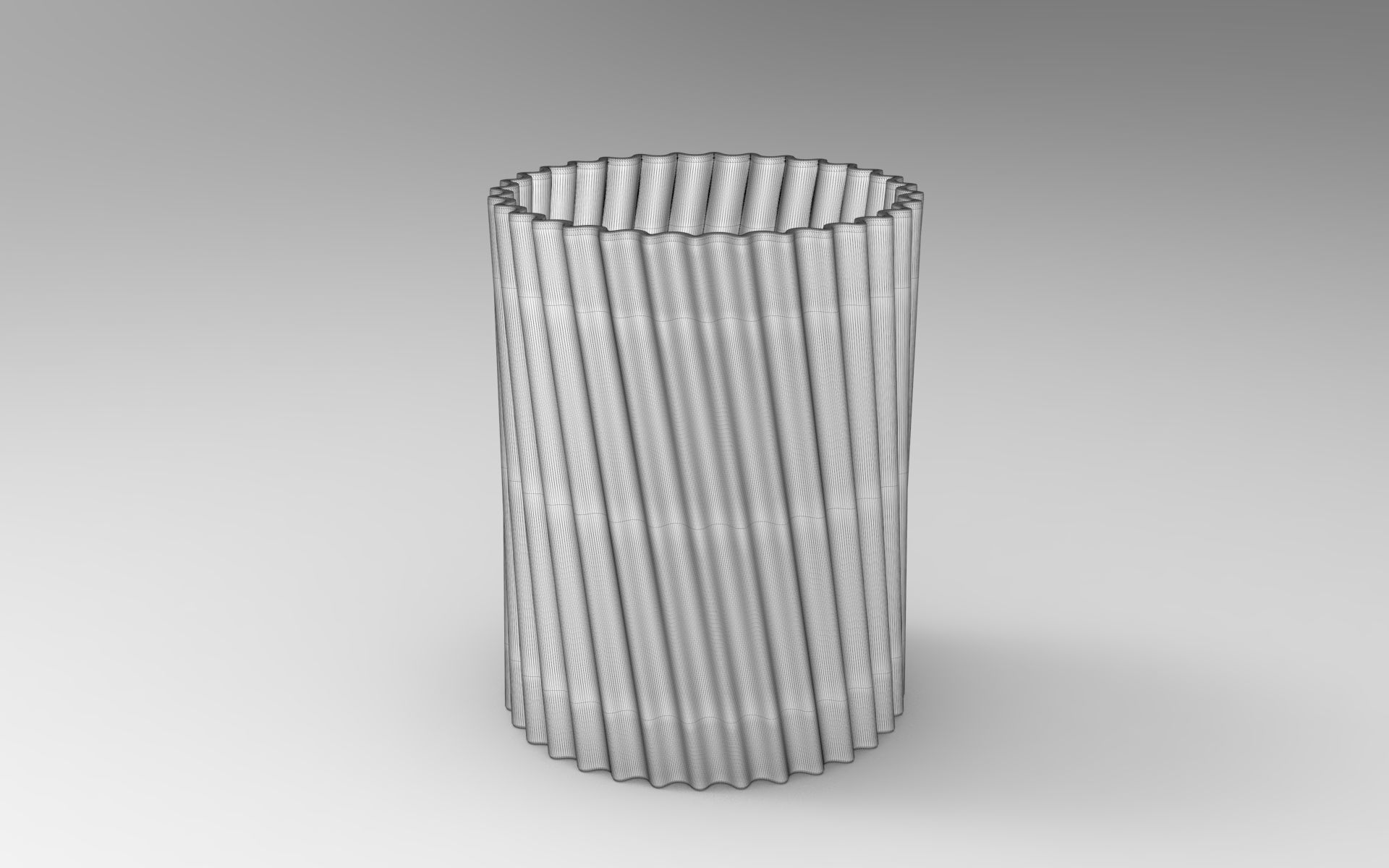 Hery Pen Holder Low-poly 3D model_5