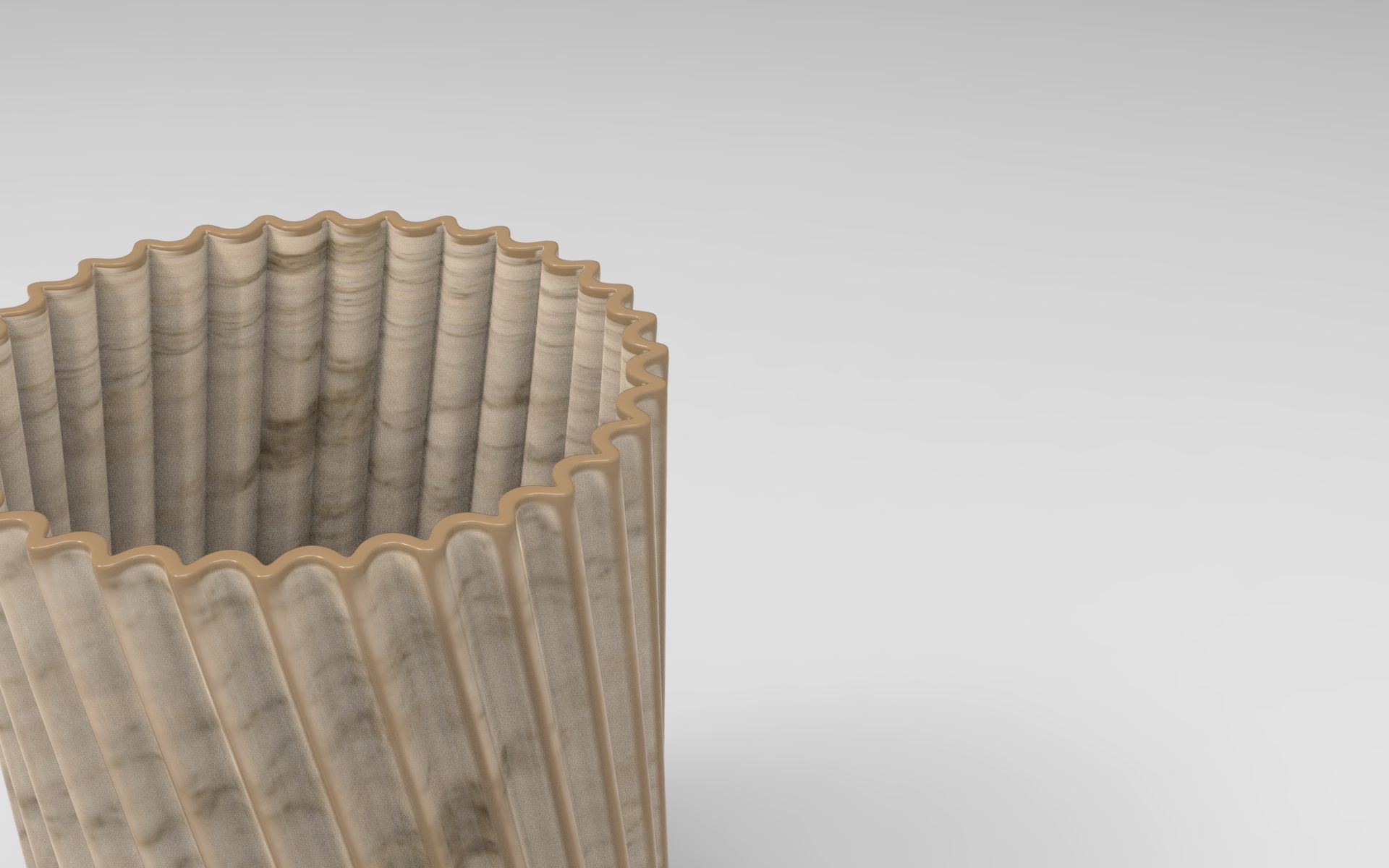 Hery Pen Holder Low-poly 3D model_3