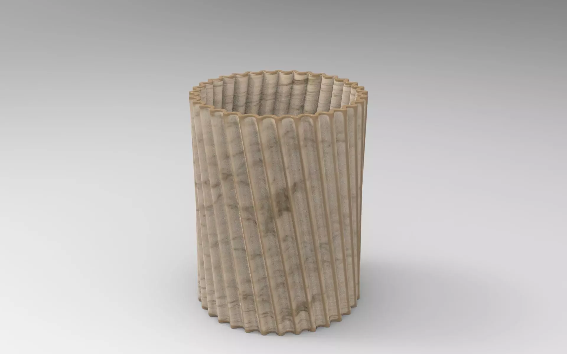 Hery Pen Holder Low-poly 3D model_0