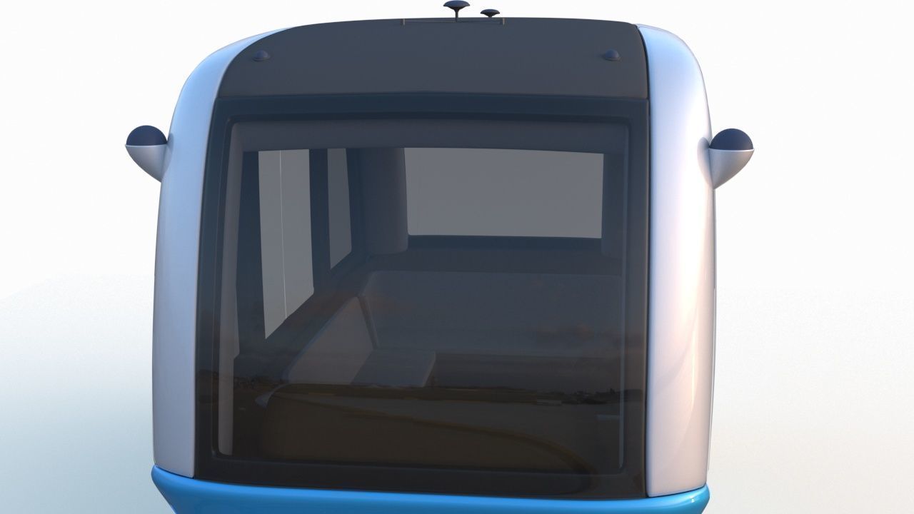 Autonomous Electric Minibus 3D model_11