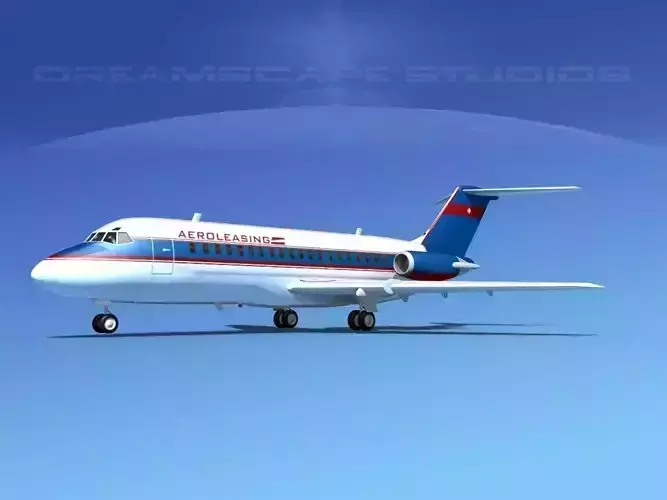 Douglas DC-9-15 AeroLeasing 3D model