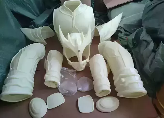Ultimate kuuga full body 3d cosplay suit wearable 3D print model