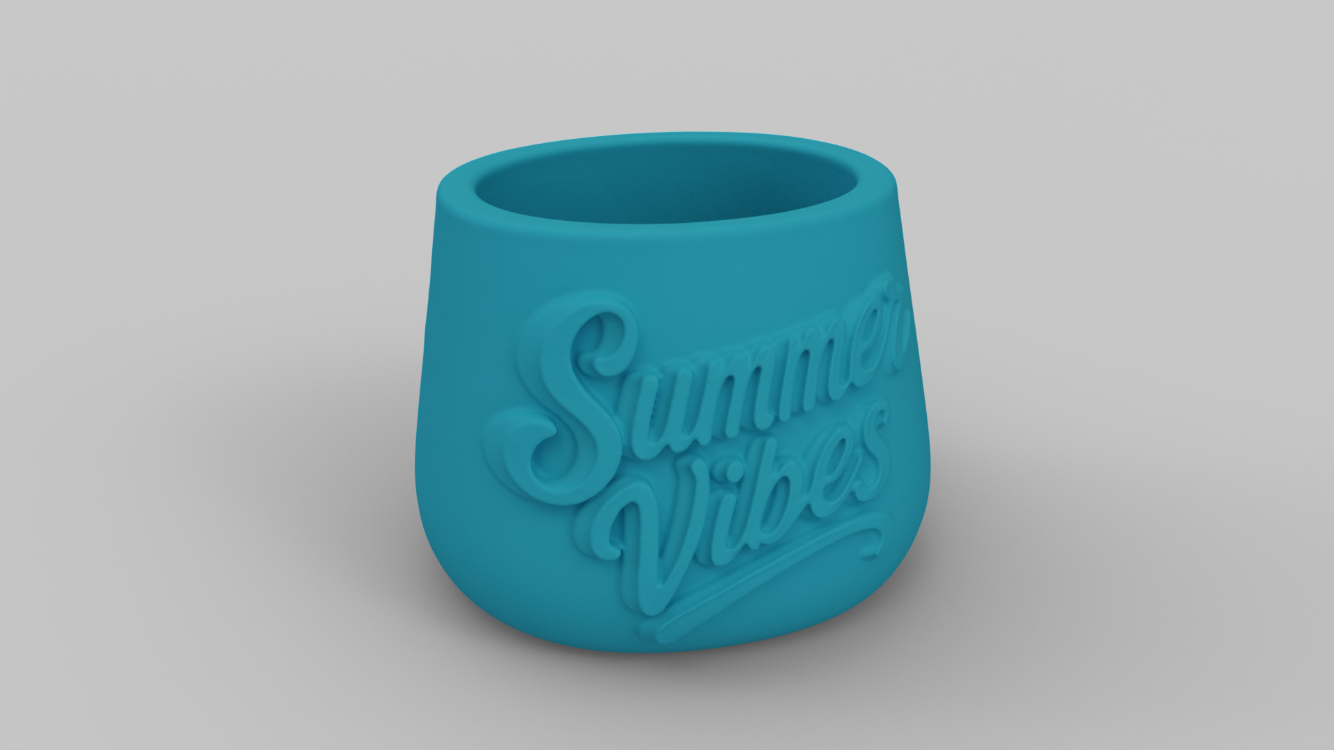Summer Vibes Organizer - 3D Printable Beach Style Canister 3D print model_3
