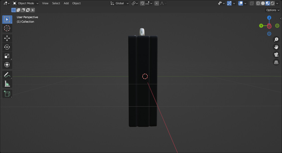 High Quality Simple SuitCase Low-poly 3D model_4