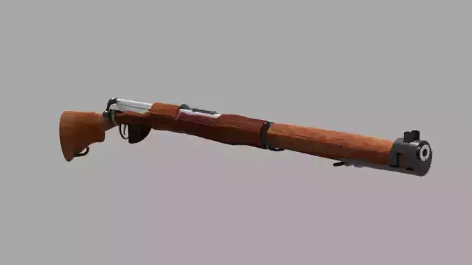 Lee-Enfield Rifle Mk 1 Low-poly 3D model