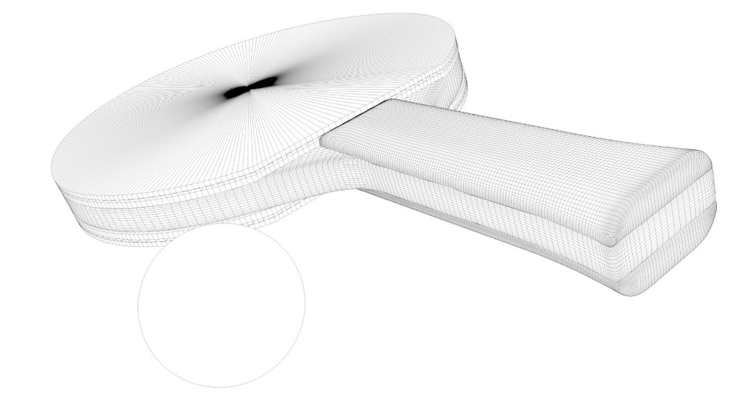 Tennis Table AND Tennis Paddles 3D model_16