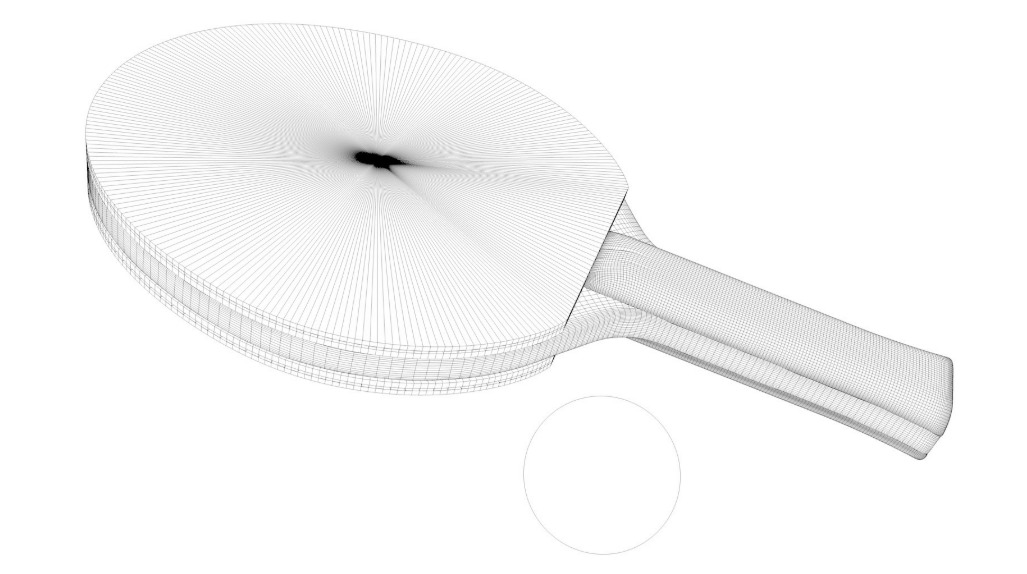 Tennis Table AND Tennis Paddles 3D model_17