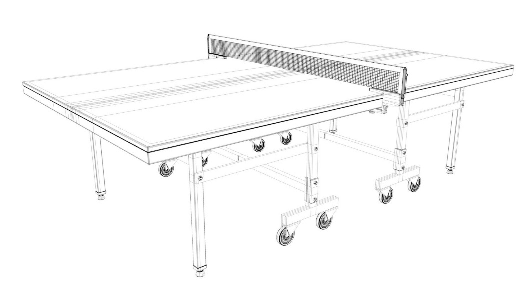 Tennis Table AND Tennis Paddles 3D model_19