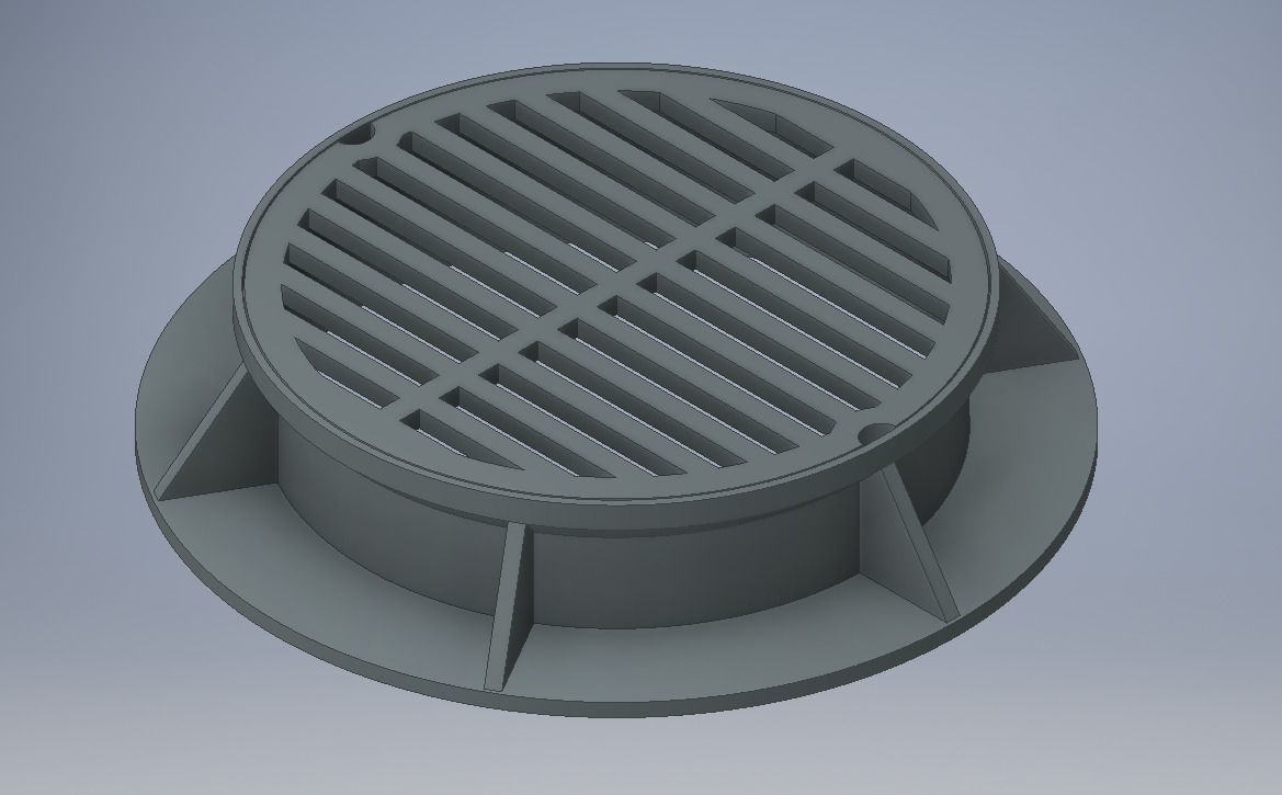 Catch Basin Head Ring Free 3D model_0