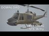 Bell UH-1C US Army 2 Complex Animation Low-poly 3D model_1