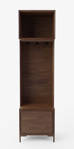 Nolan Entryway Closed Cabinet 3D model
