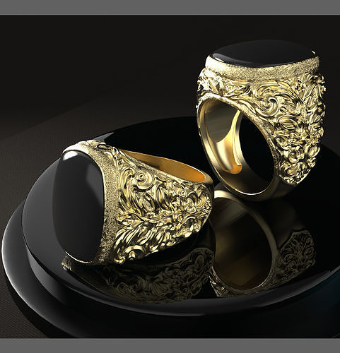 Luxury men ring 3D print model