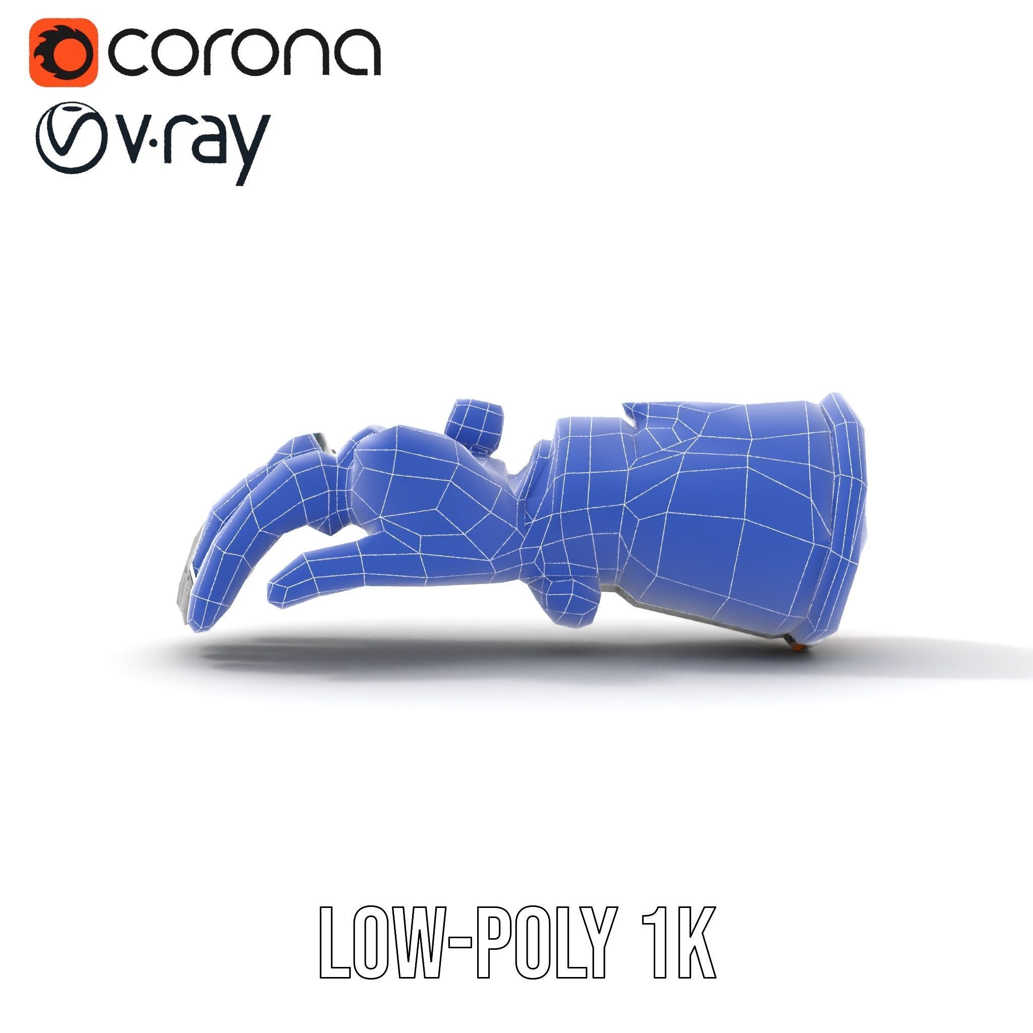 SciFi Robotic Arm Model Pack Low-poly 3D model_31