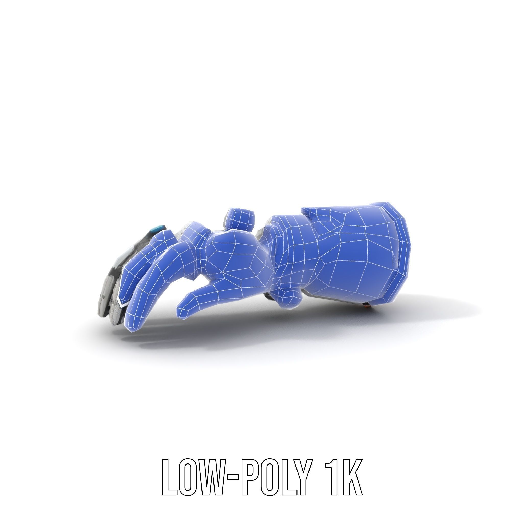 SciFi Robotic Arm Model Pack Low-poly 3D model_23