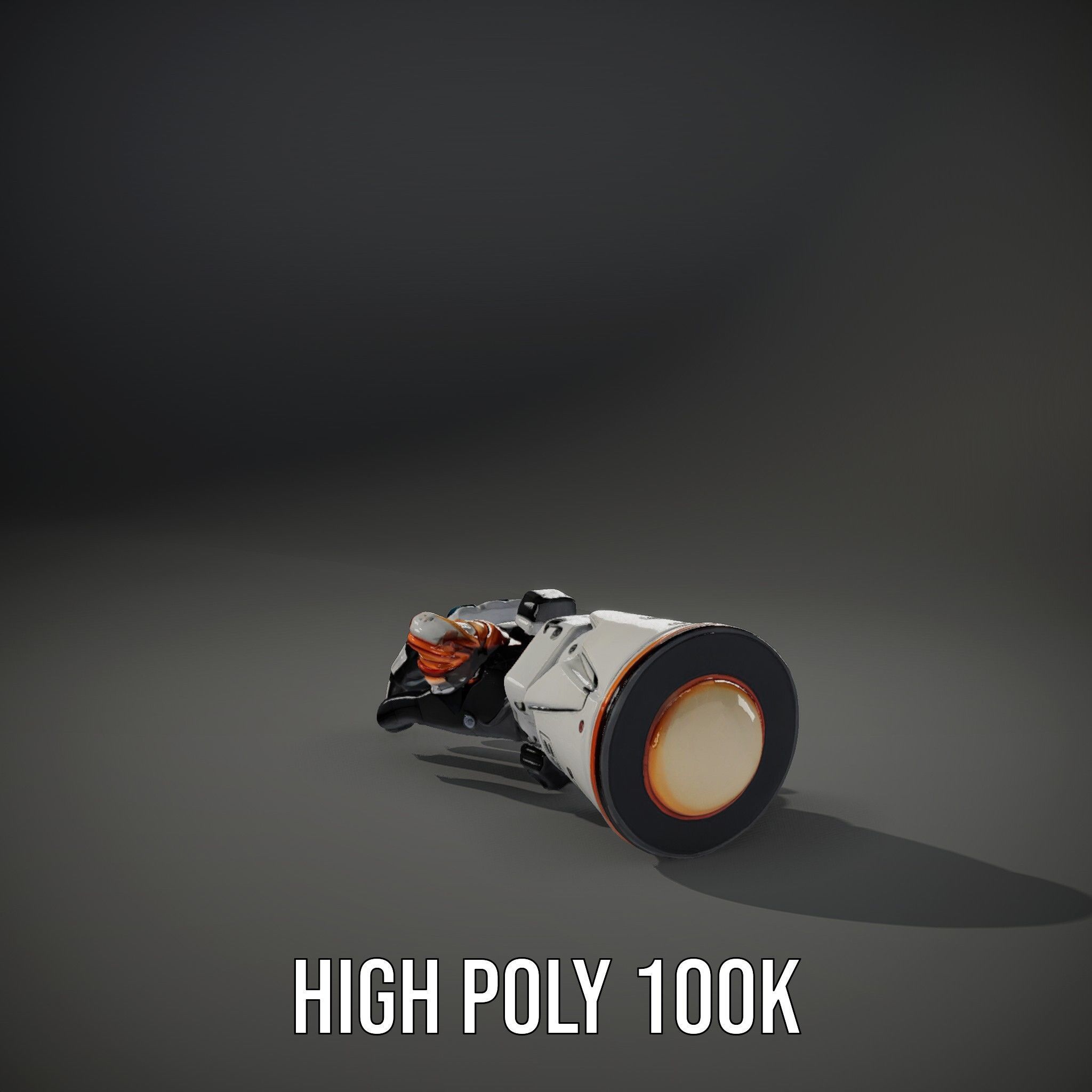 SciFi Robotic Arm Model Pack Low-poly 3D model_9