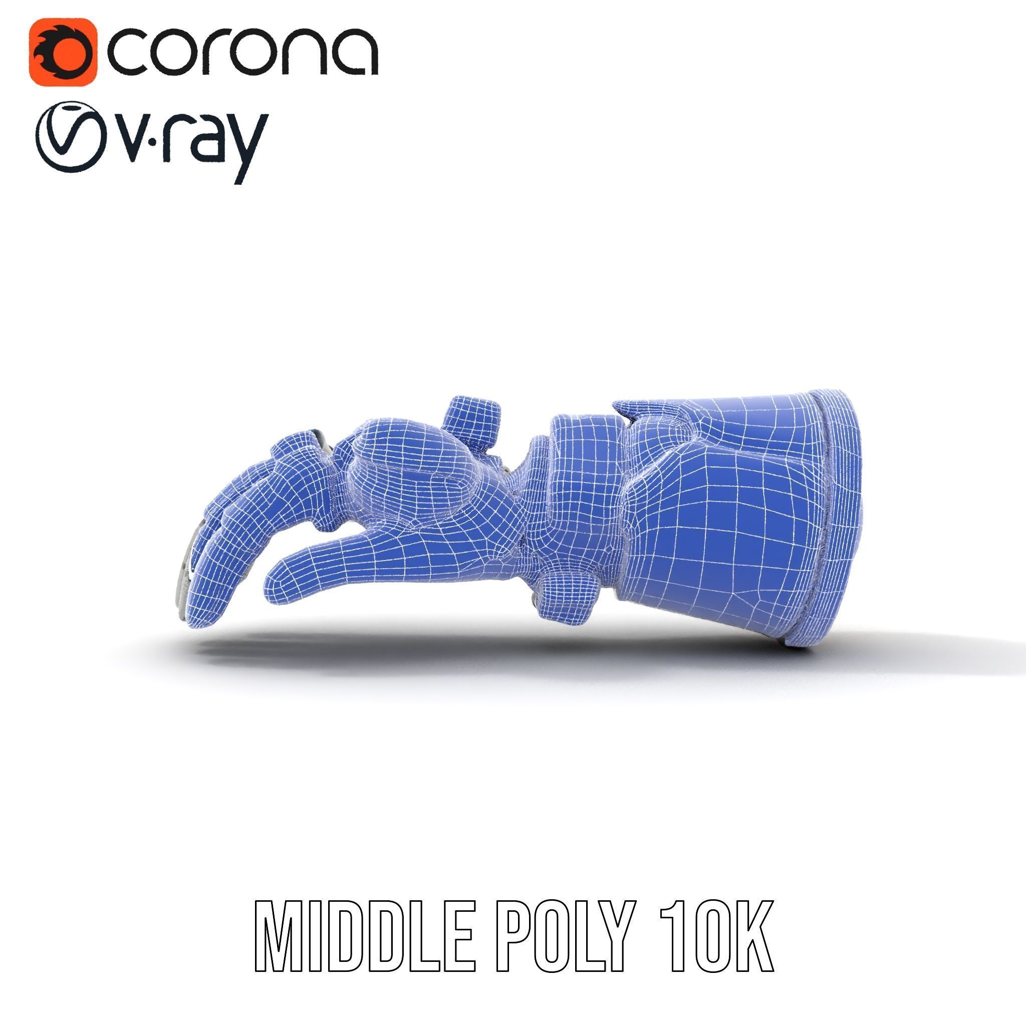 SciFi Robotic Arm Model Pack Low-poly 3D model_30