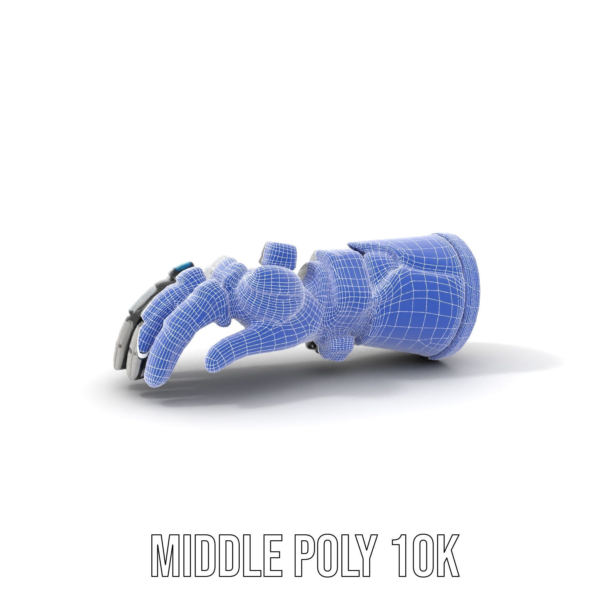 SciFi Robotic Arm Model Pack Low-poly 3D model_16