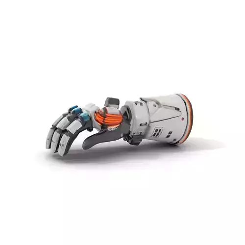 SciFi Robotic Arm Model Pack Low-poly 3D model