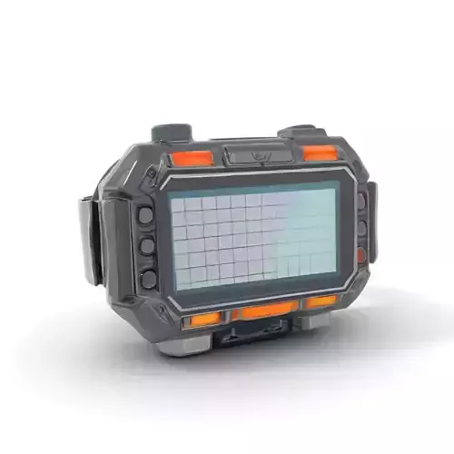 Futuristic Wrist Device Display model pack Low-poly 3D model