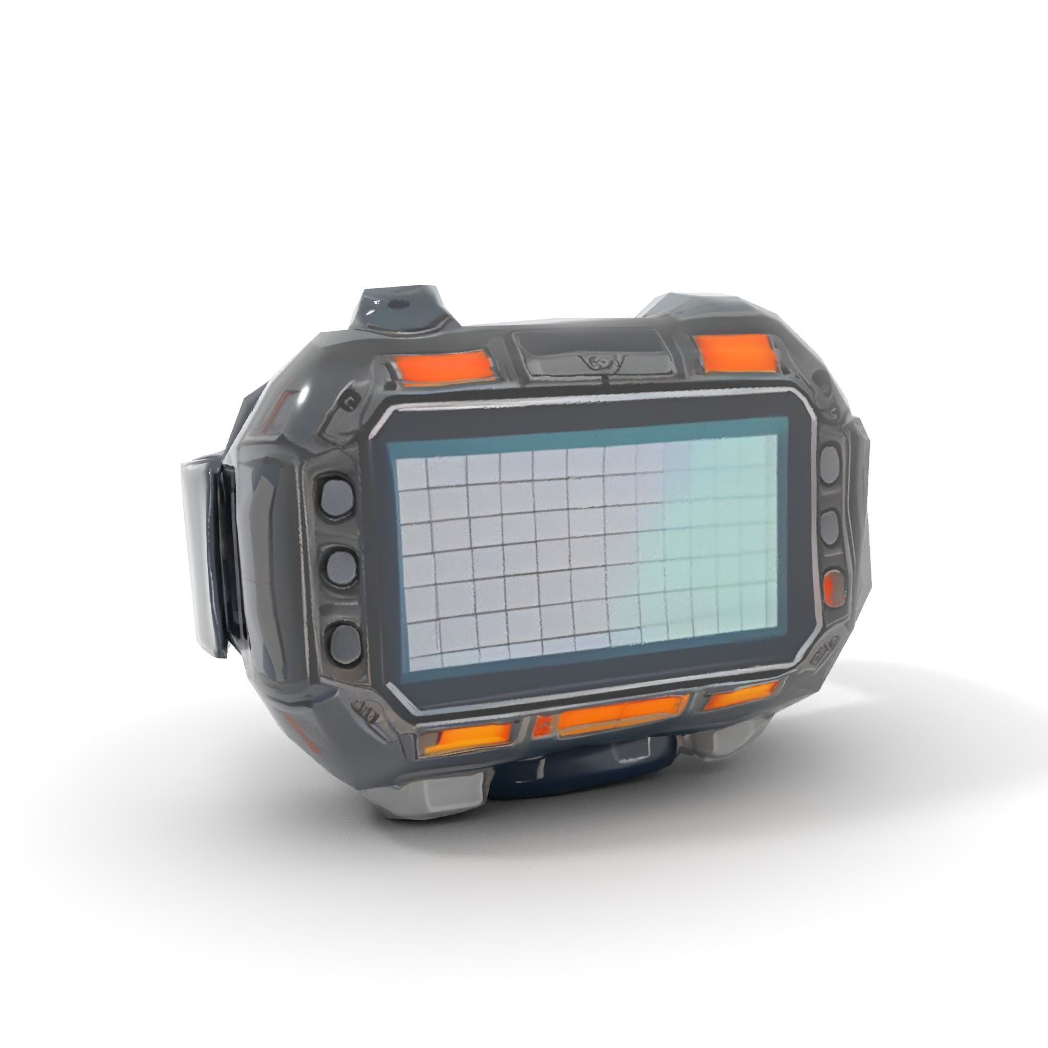 Futuristic Wrist Device Display model pack Low-poly 3D model_8