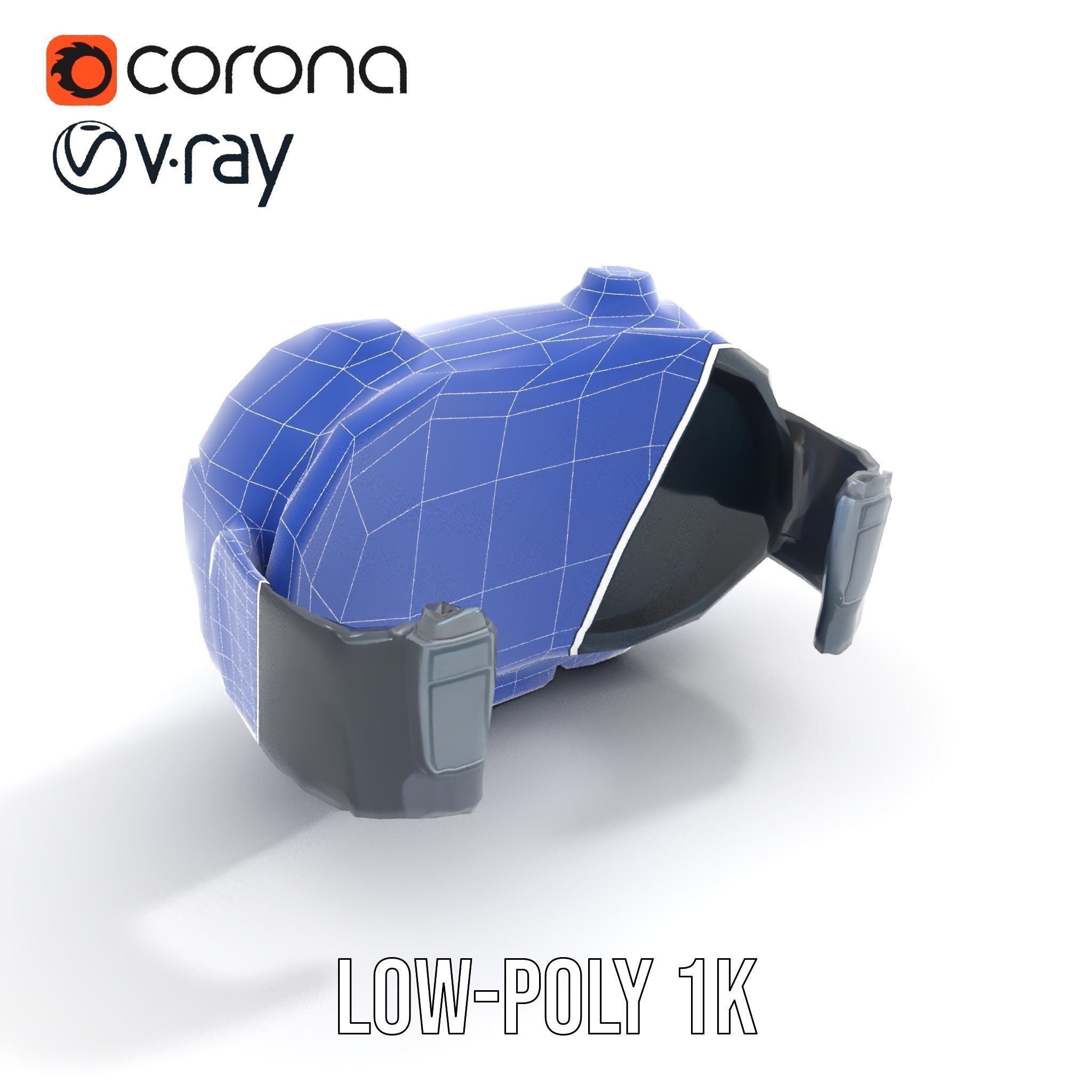 Futuristic Wrist Device Display model pack Low-poly 3D model_20