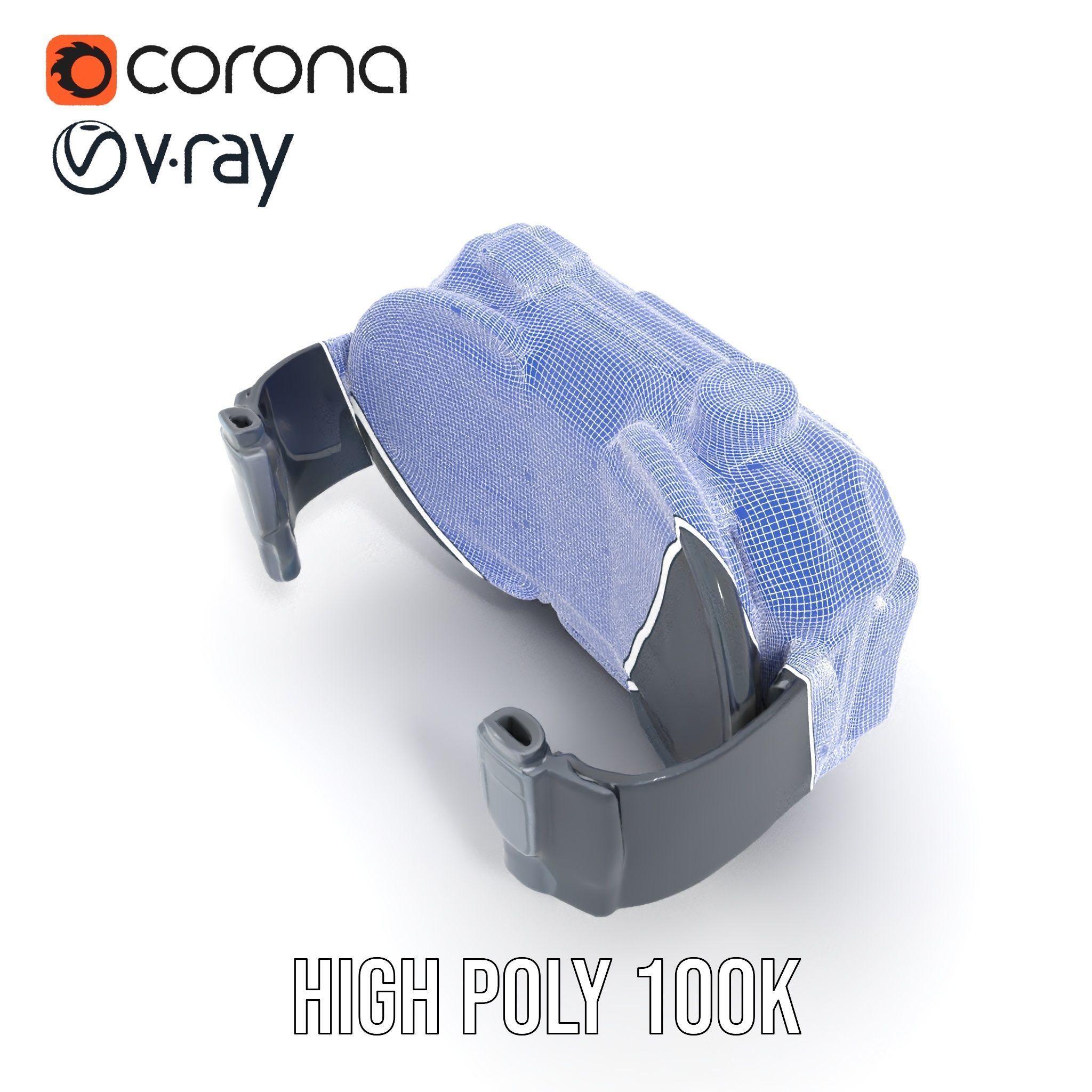 Futuristic Wrist Device Display model pack Low-poly 3D model_33