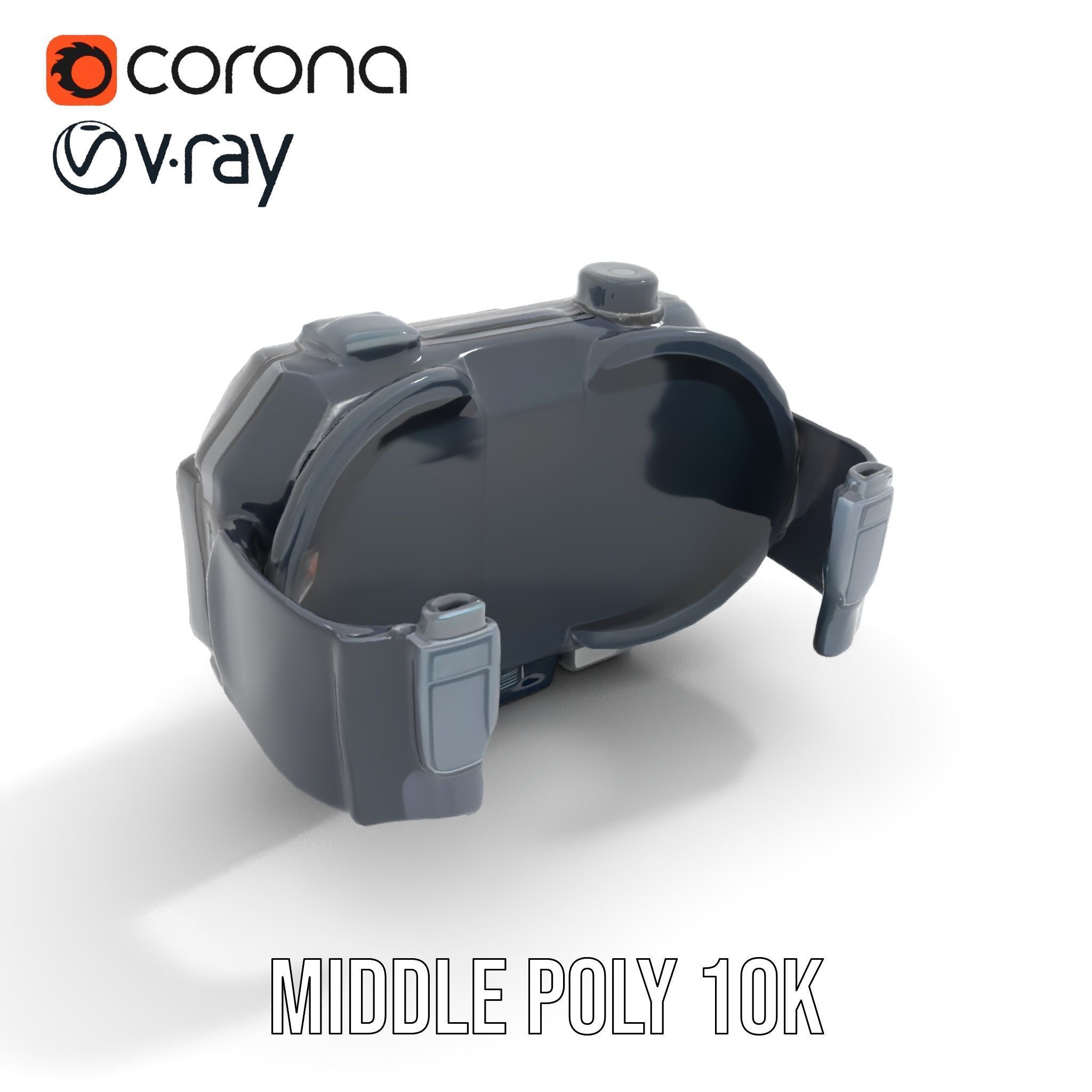 Futuristic Wrist Device Display model pack Low-poly 3D model_11