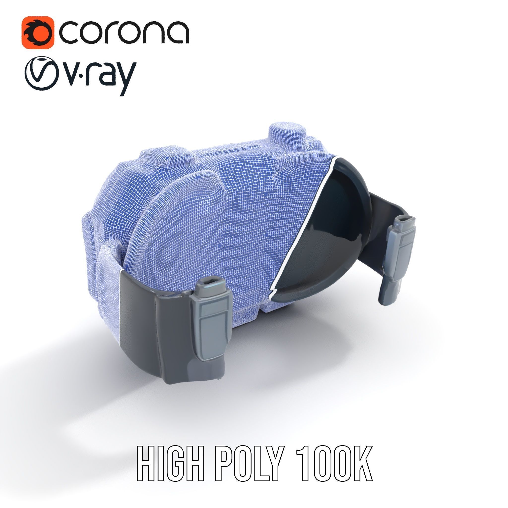 Futuristic Wrist Device Display model pack Low-poly 3D model_32