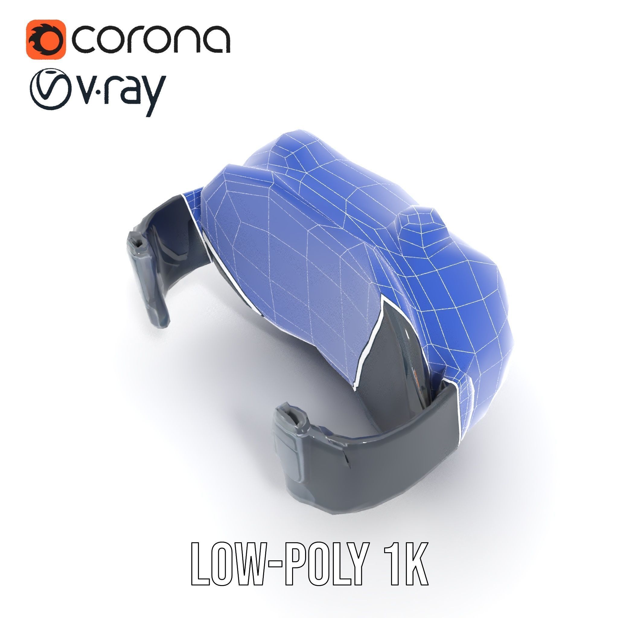 Futuristic Wrist Device Display model pack Low-poly 3D model_23