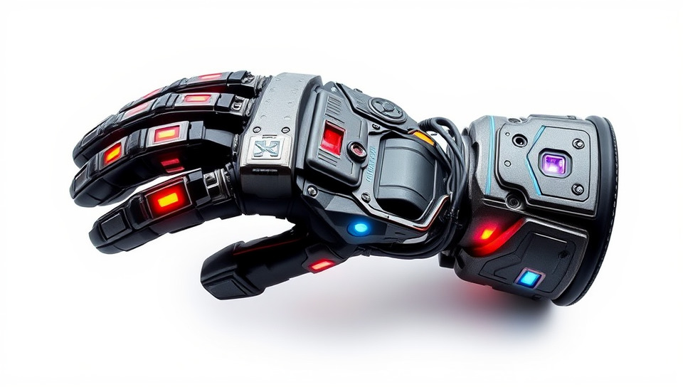 Futuristic Robotic Glove Model Pack with LED Accents Low-poly 3D model_3