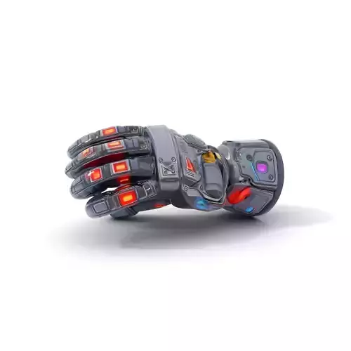 Futuristic Robotic Glove Model Pack with LED Accents