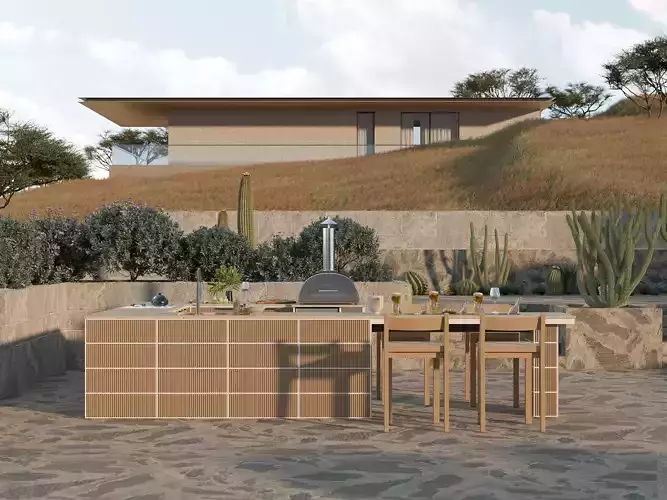 Modern Outdoor Kitchen 04