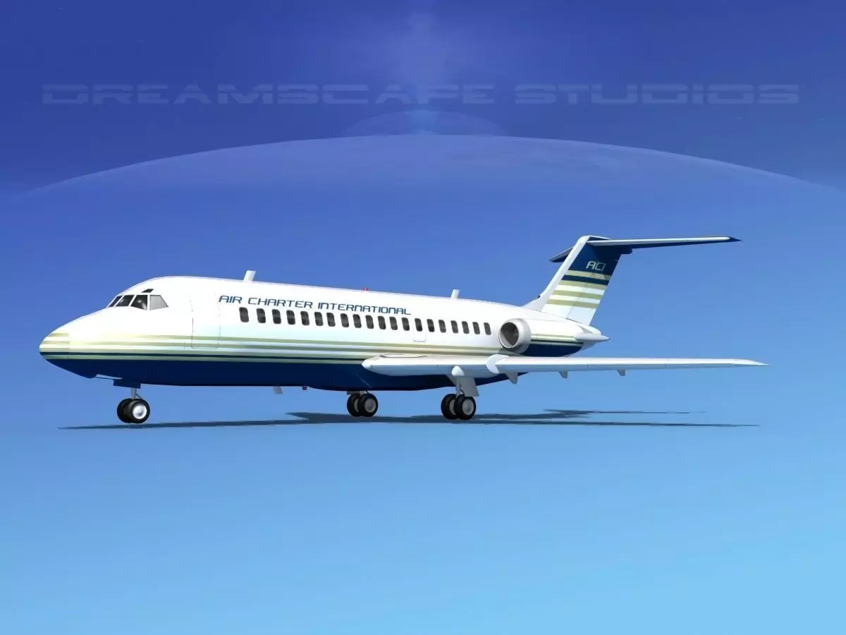 Douglas DC-9-15 Air Charter Intl 3D model