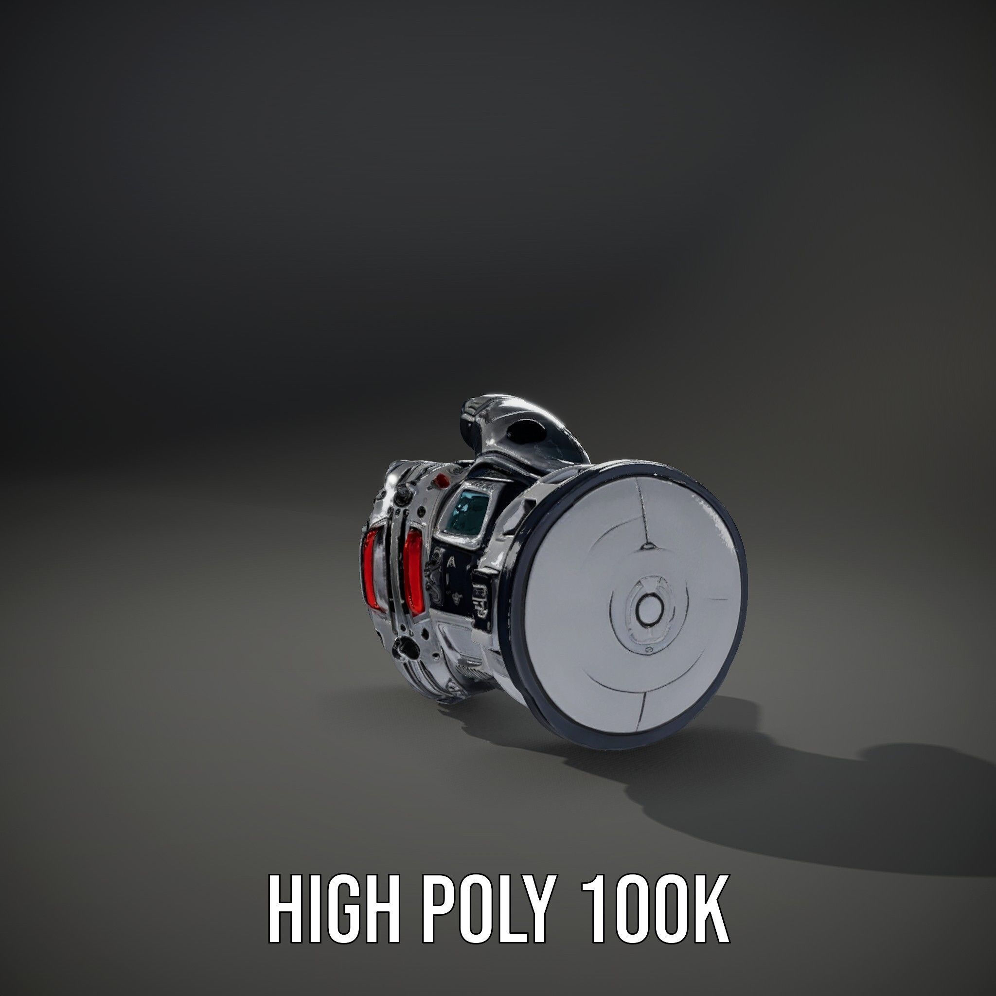 Futuristic Robotic Hand Model Pack Low-poly 3D model_11