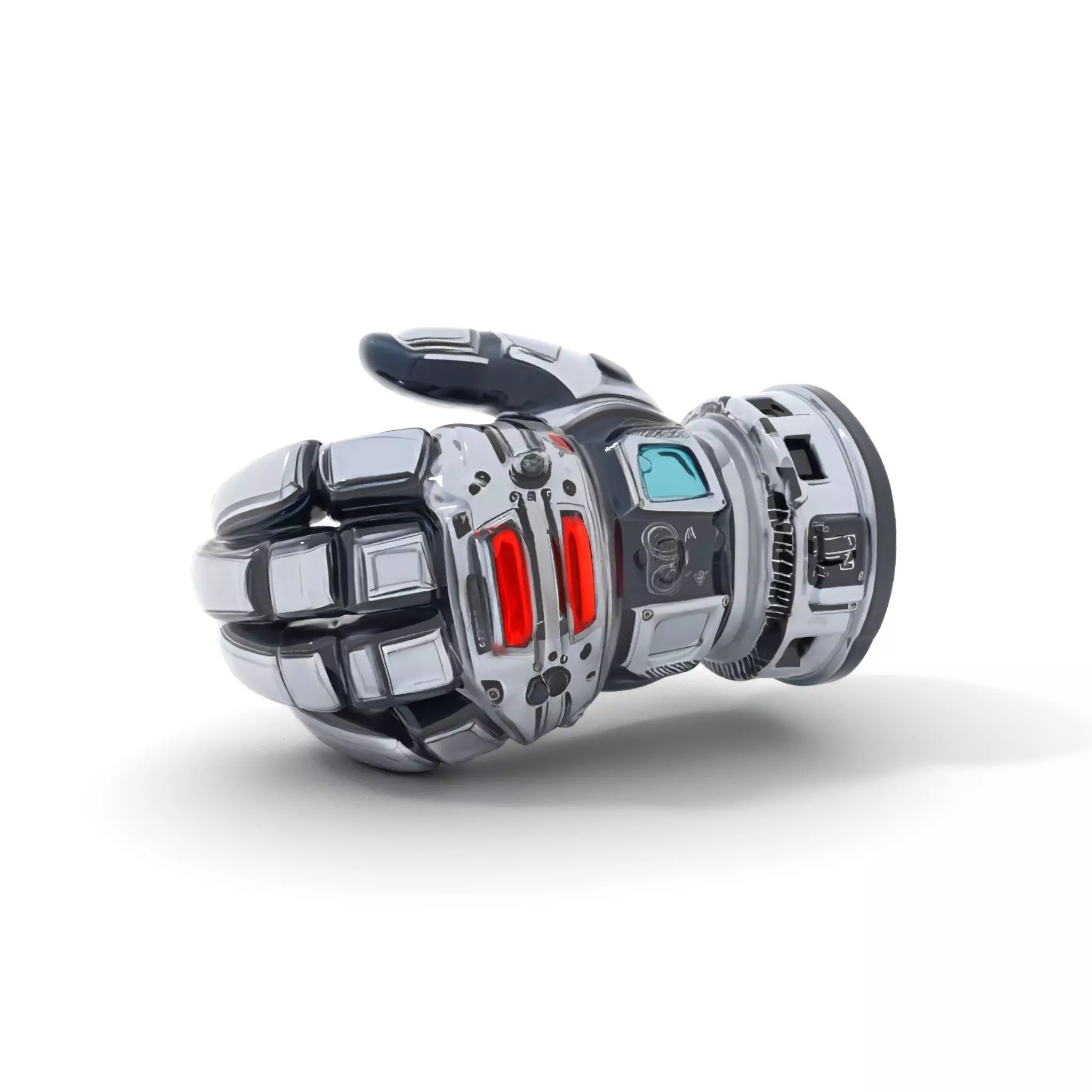 Futuristic Robotic Hand Model Pack Low-poly 3D model_0