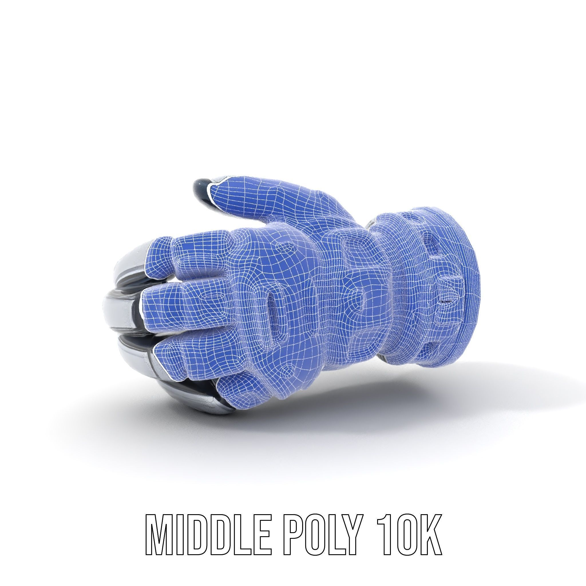 Futuristic Robotic Hand Model Pack Low-poly 3D model_22